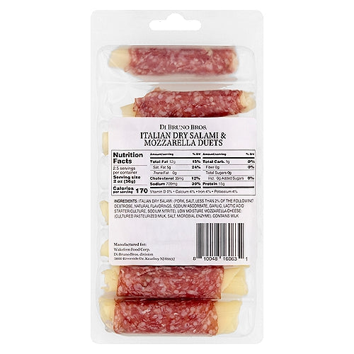 Italian Dry Salami & Mozzarella Duet