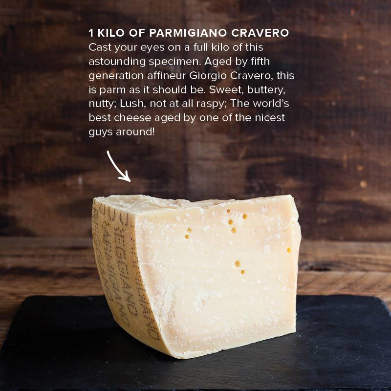Di Bruno Bros. Kilo of Parmigiano Cravero.