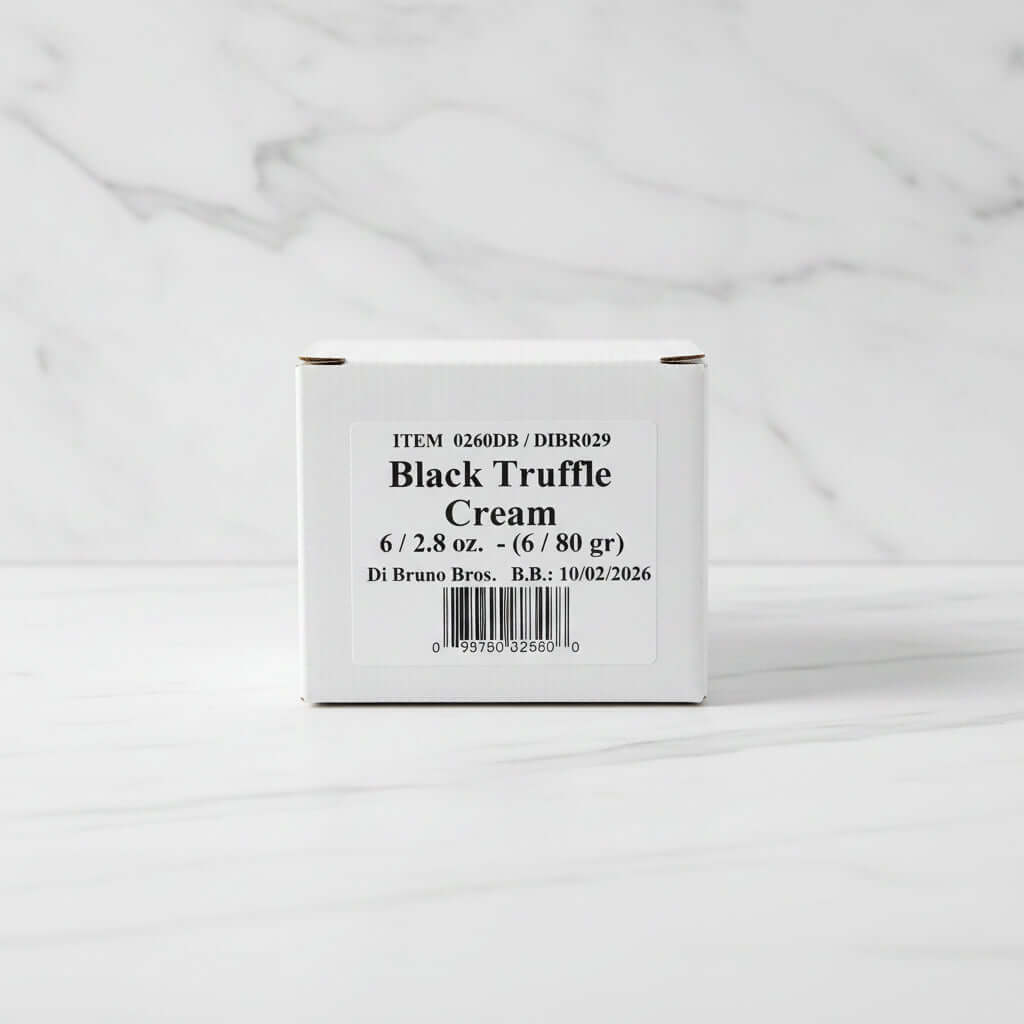 Box of Black Truffle Cream with a white background