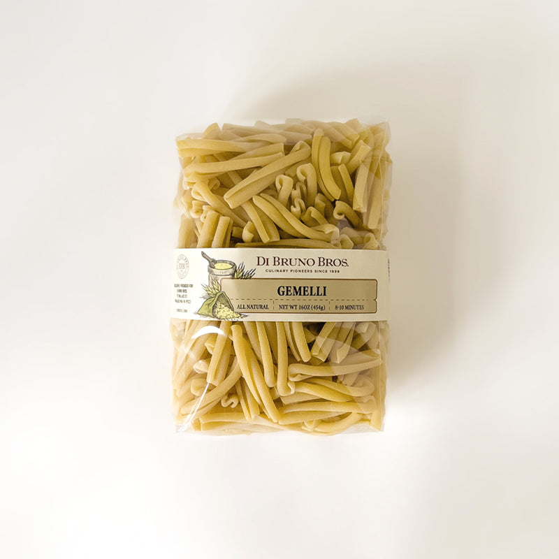 Packaged Gemelli pasta by Di Bruno Bros.