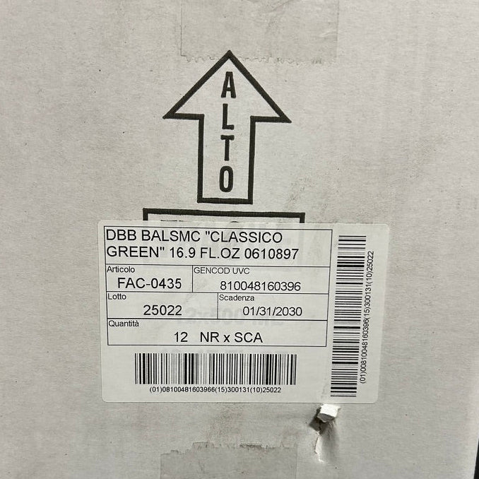 Cardboard box with 'Alto' logo and product details on a black background