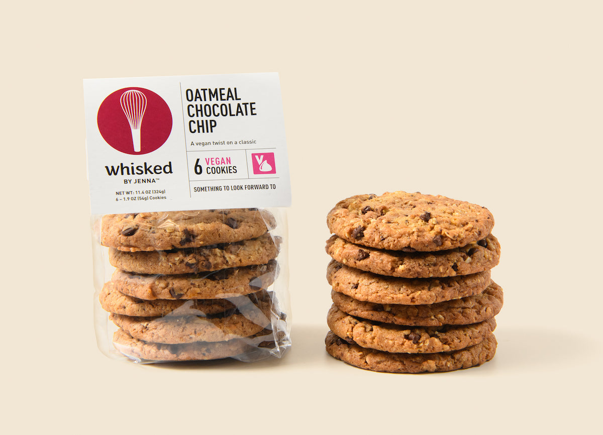 Vegan Chocolate Chip Oatmeal Cookies