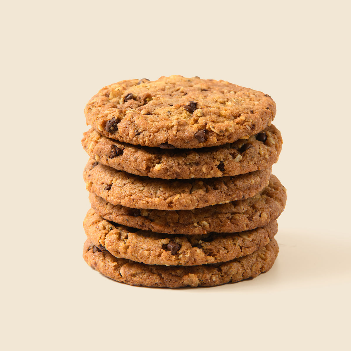 Vegan Chocolate Chip Oatmeal Cookies