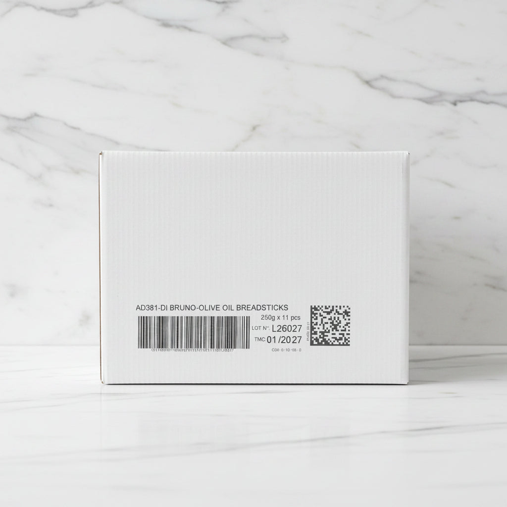 Box with barcode and QR code in a warehouse setting