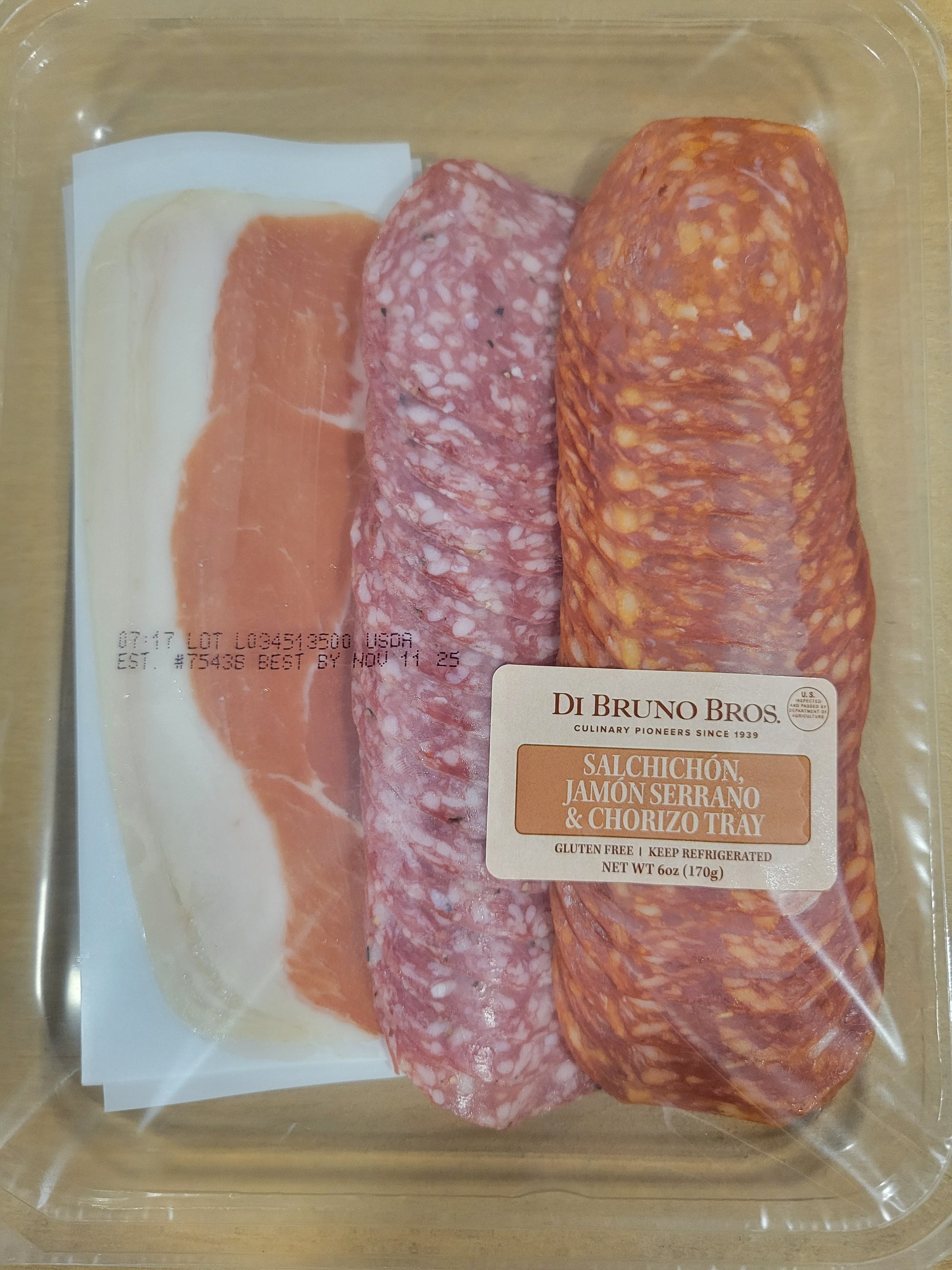 Di Bruno Bros Salachon, Jamon Serrano & Chorizo tray