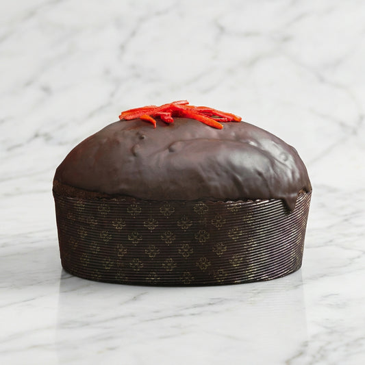 Etna Dark Panettone with Red Blossom Orange