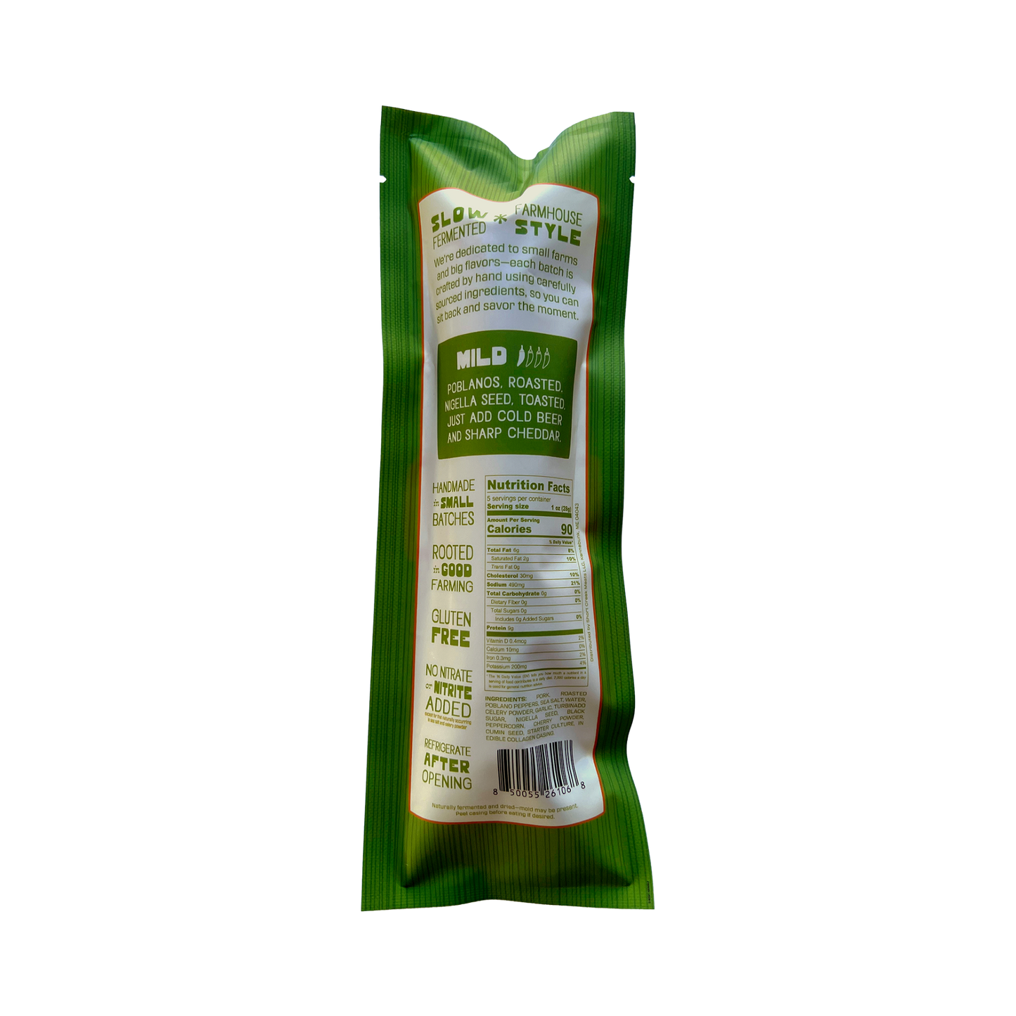 Short Creek Meats Poblano Salami