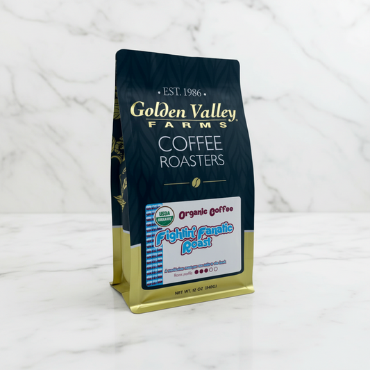 Fightin' Fanatic Roast Organic Coffee, 12-Ounce Bag