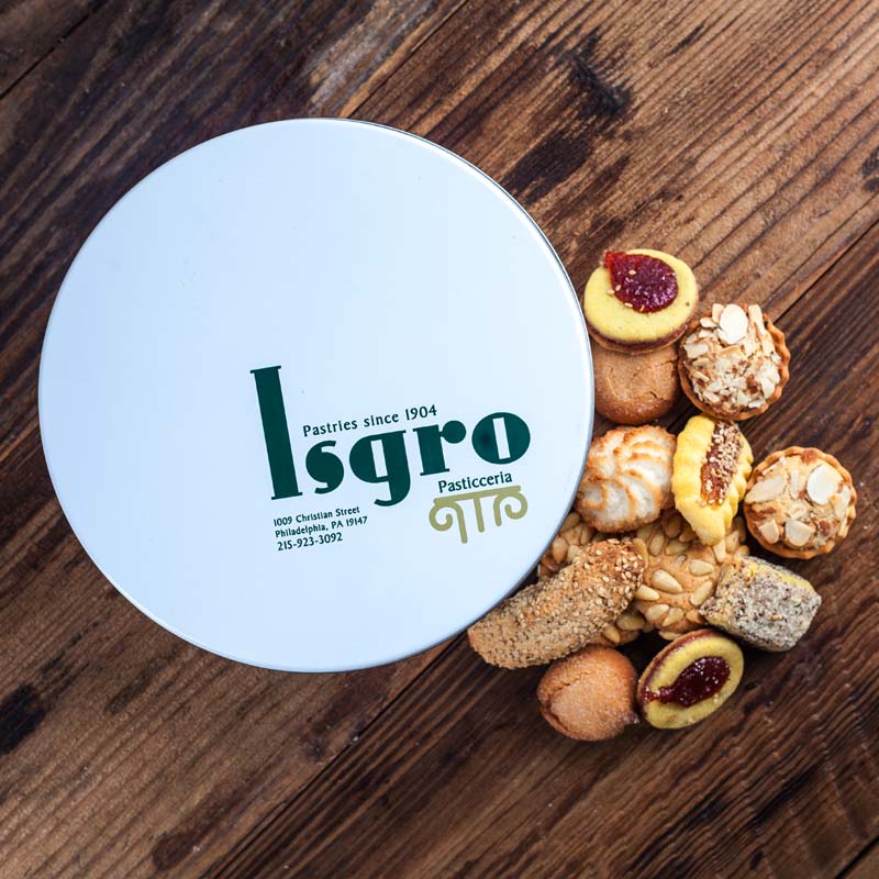 A selection of assorted Italian cookies made by Isgro's pastries from Di Bruno Bros.