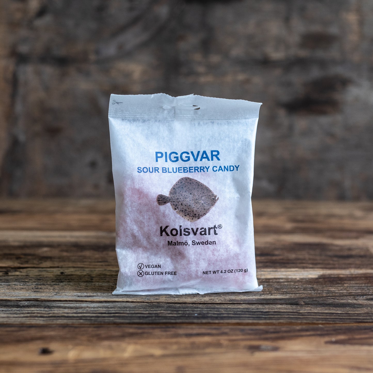 Kolsvart Sour Blueberry Swedish Fish, 4.2-Ounce Package