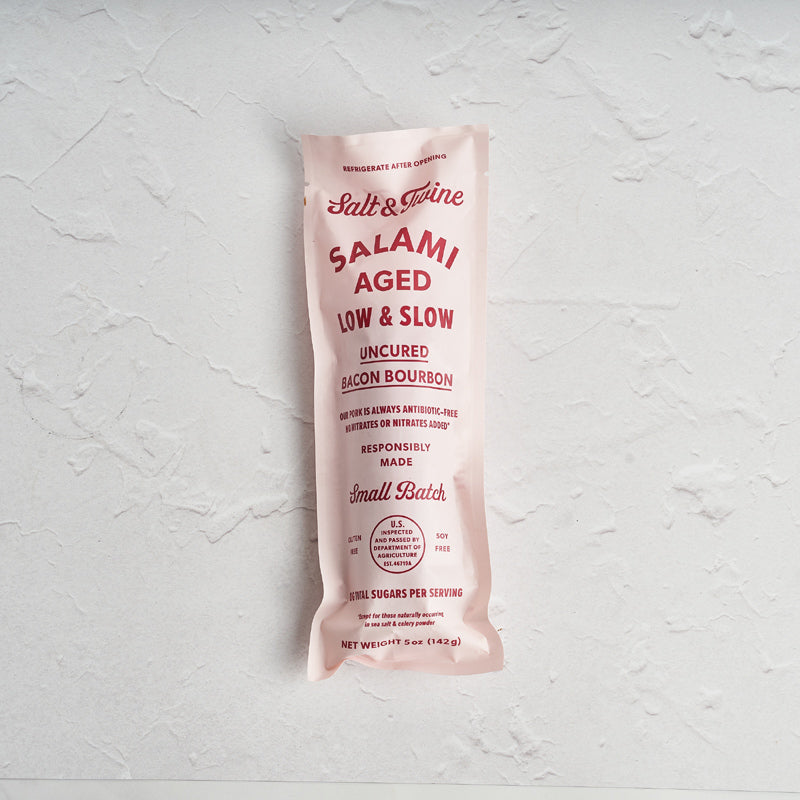 Uncured Bacon & Bourbon Salami