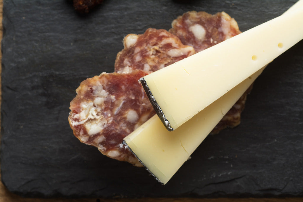 12 Days of Pairings — Auricchio Stravecchio, Hot Soppressata, & Roasted Red Peppers