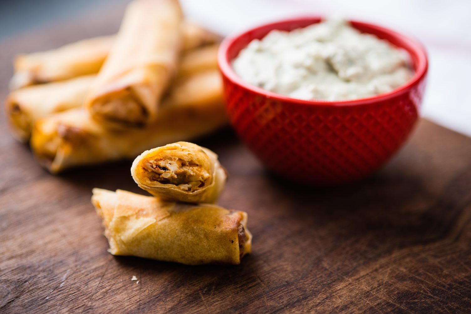 Buff Spring Roll BUFFALO WEEK! Buffalo Chicken Spring Rolls – Di Bruno Bros.