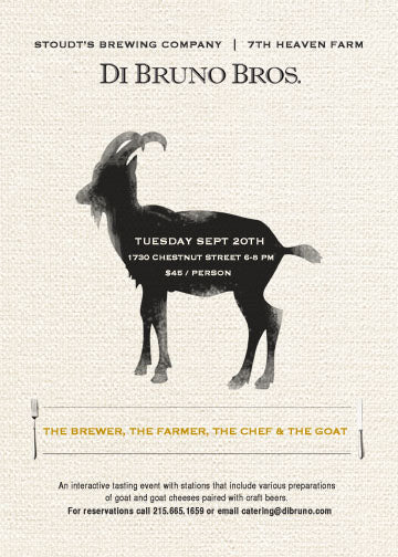 Join us for The Brewer, The Farmer, The Chef and The Goat