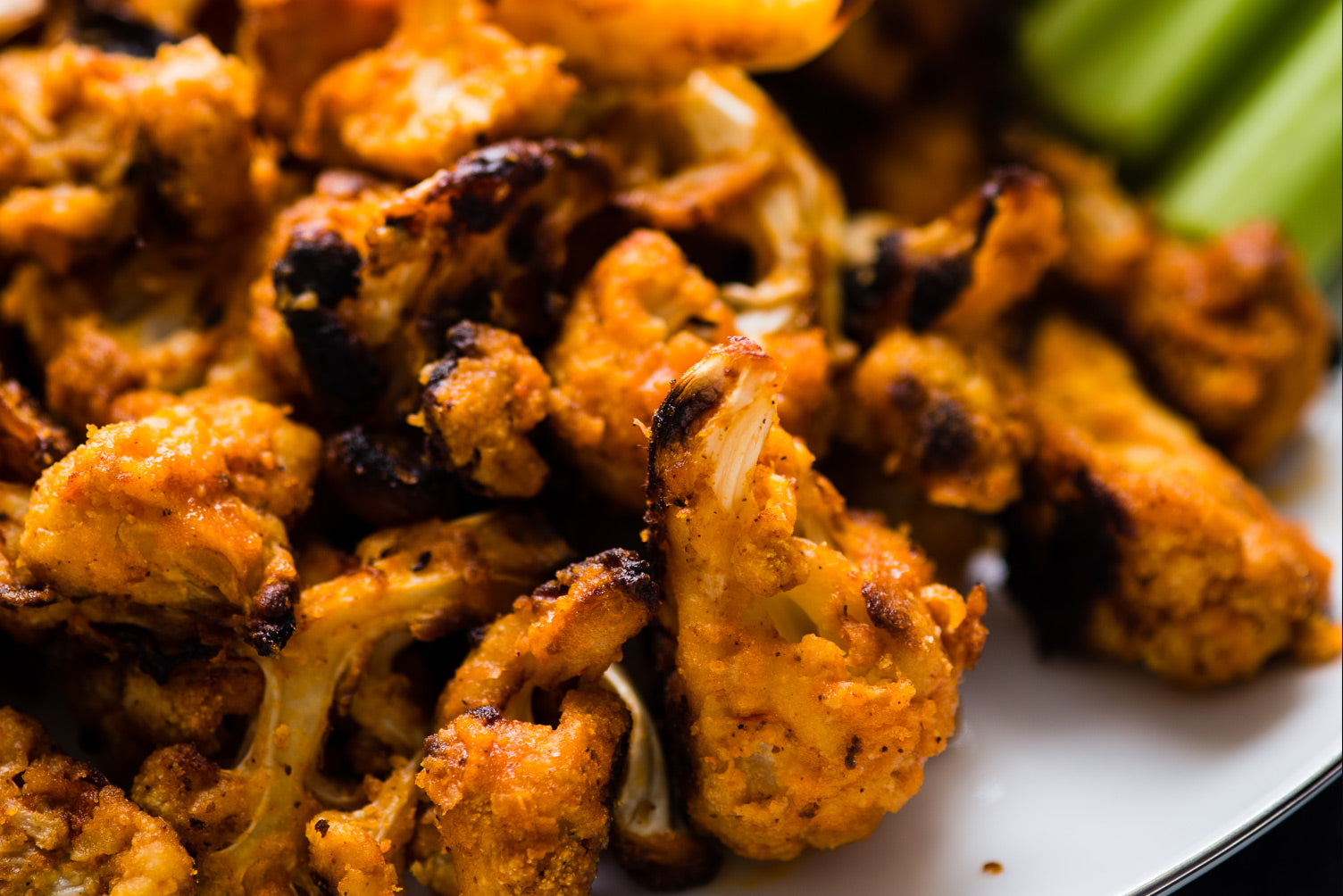 BUFFALO WEEK! Crispy Cauliflower Buffalo Bites