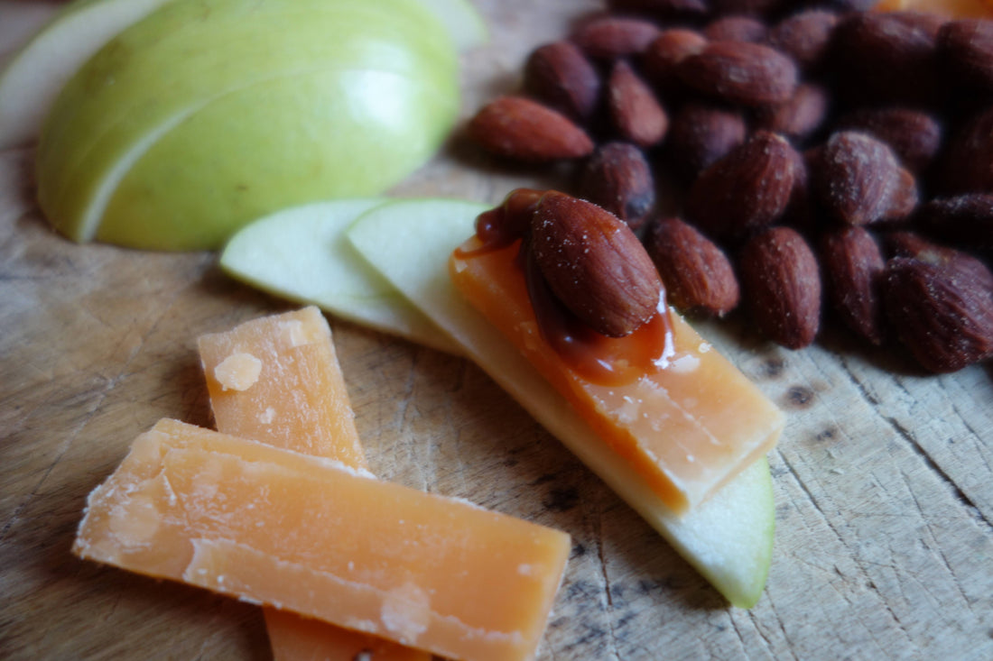 Aged Gouda with Apples and Carmel