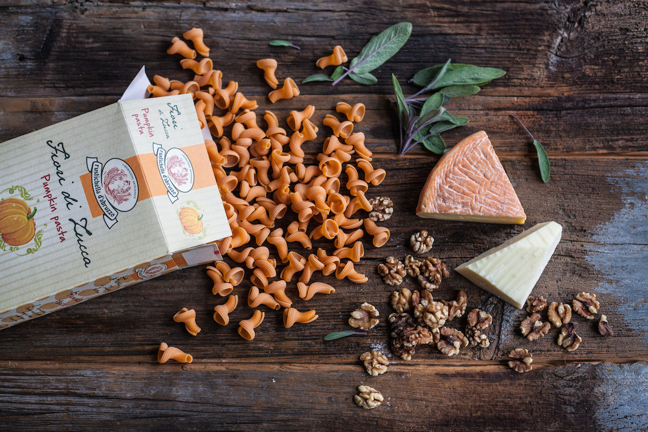 Cooking With Cheese - Rustichella Pumpkin Pasta with Cheesy Dorset Cream Sauce, Sage and Walnuts