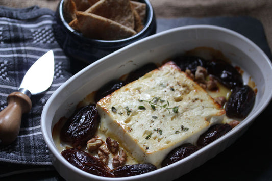 Baked Feta with Dates and Honey