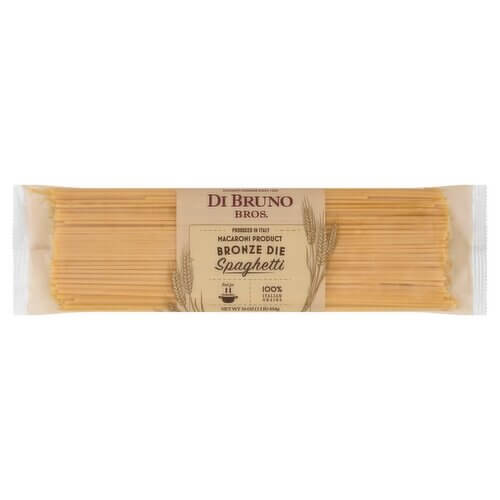 Front of Di Bruno Bros. Bronze Die Spaghetti 16 oz package