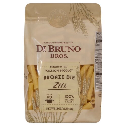 Front of Di Bruno Bros. Bronze Die Ziti 16 oz package