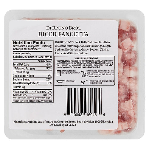 Diced Pancetta