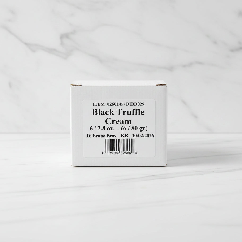 Box of Black Truffle Cream with a white background