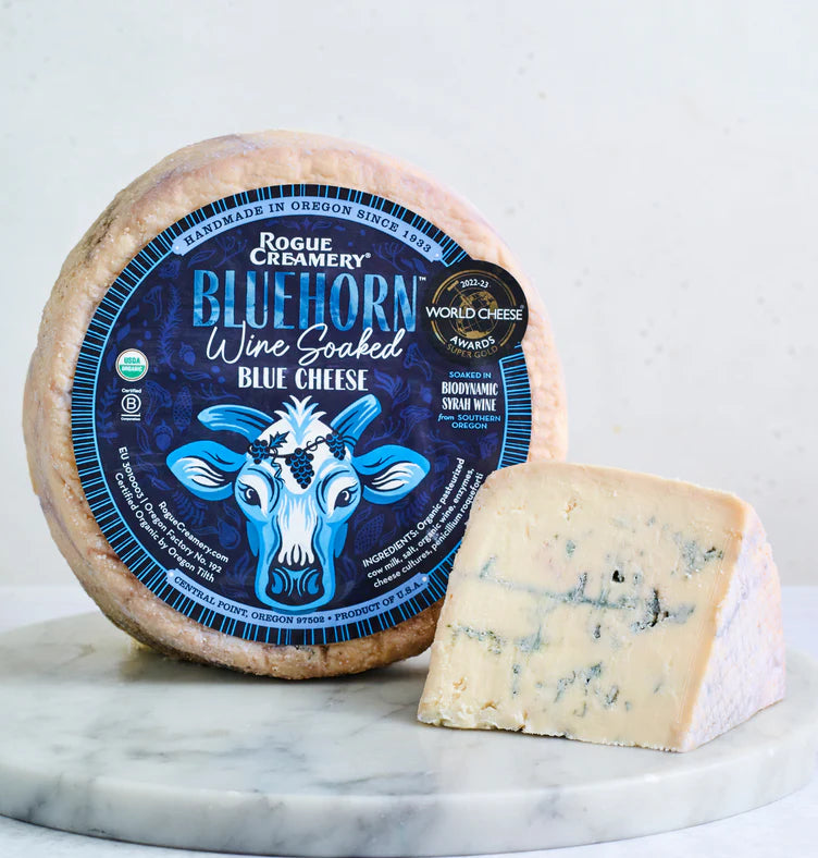 Rogue Creamery Bluehorn Wine-Soaked Blue