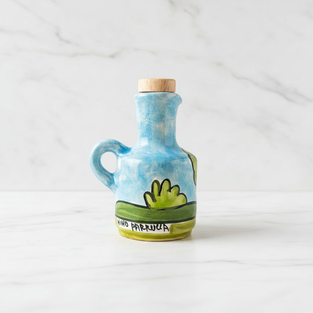 Nocellara del Belice Olive Oil - Hand Painted Artisanal Ceramic 100ml