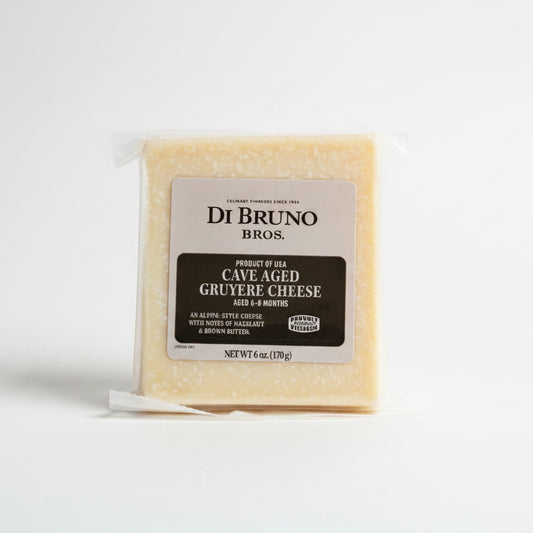 Cave-Aged Gruyere on a white surface