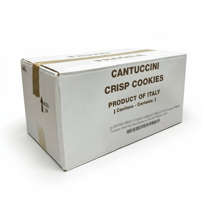 Box of Cantuccini Crisp Cookies in a warehouse setting