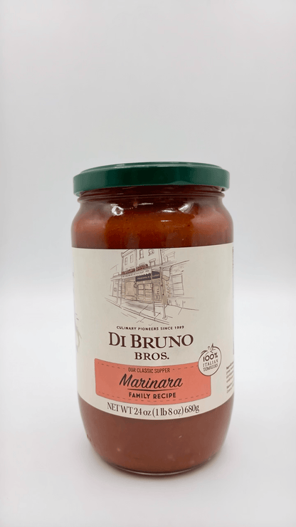 Authentic Italian marinara sauce in a glass jar by Di Bruno Bros.