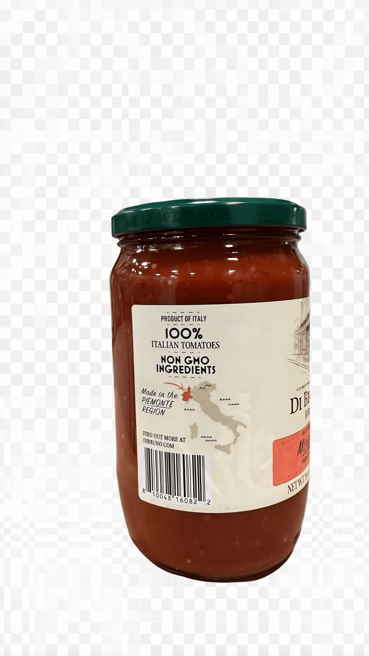 authentic Italian marinara sauce in a jar made with 100% Italian tomatoes