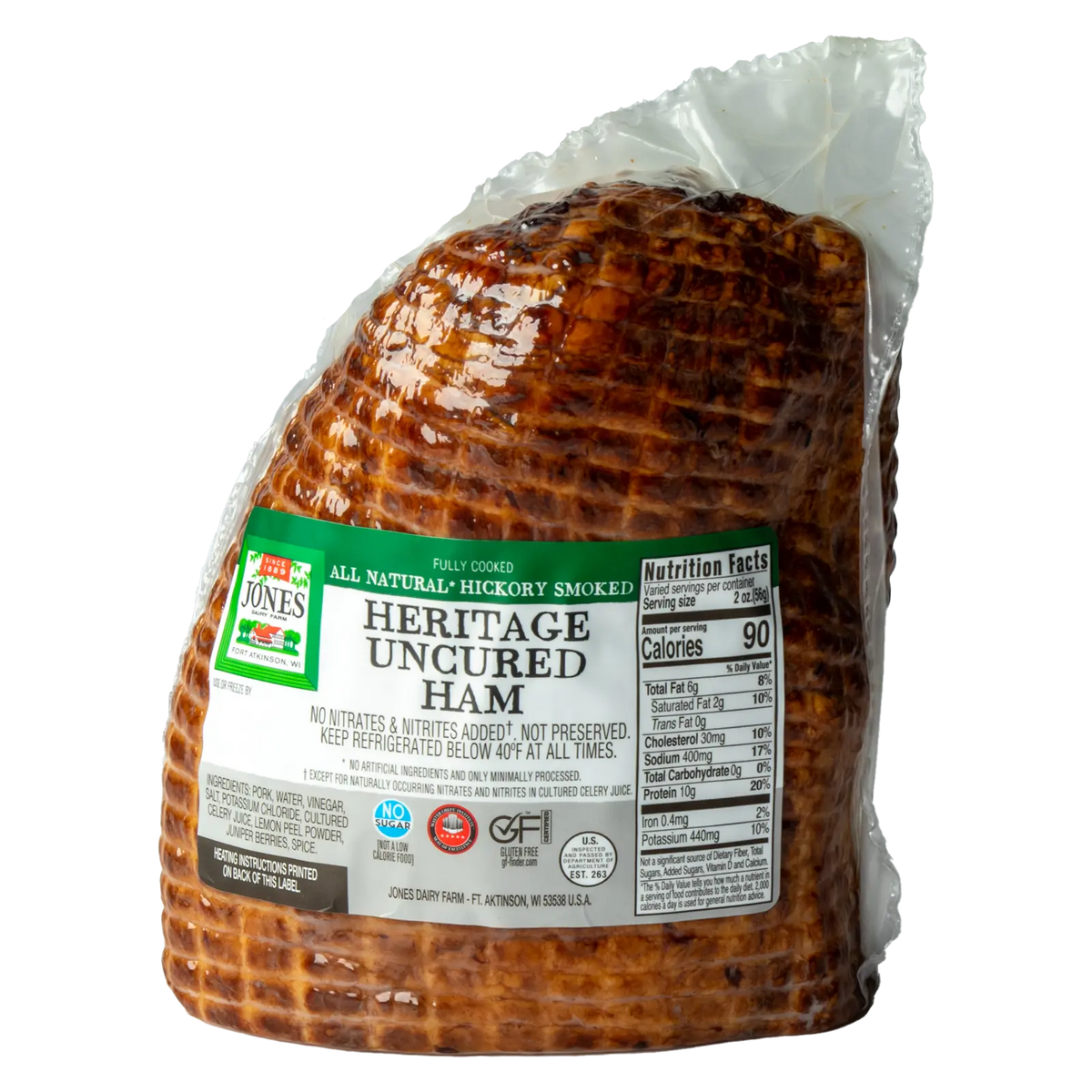 Boneless Hickory Smoked Uncured Heritage Ham