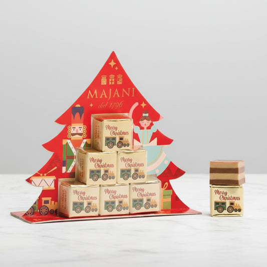Christmas Tree Gift Box — Hazelnut & Almond Pralines