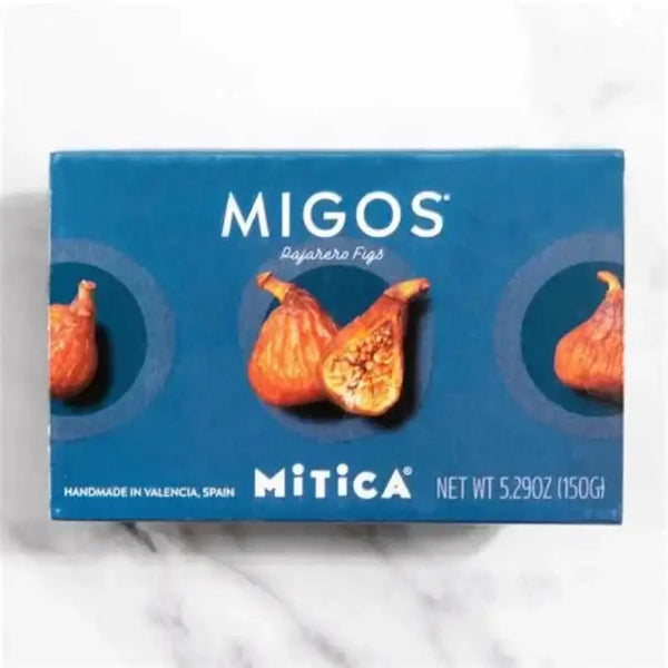 Package of Mitica dried Pajarero figs included in the Binge Watch Gift Box
