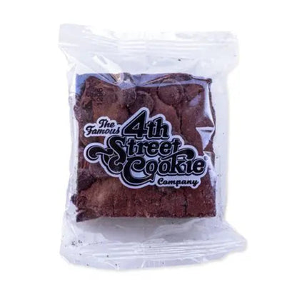 Packaged cookies with '4th Street Cookie Company' logo on a white background