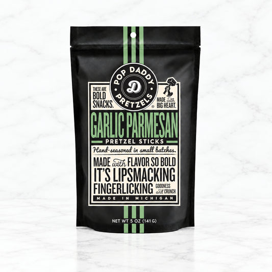 Garlic Parmesan Pretzel Sticks