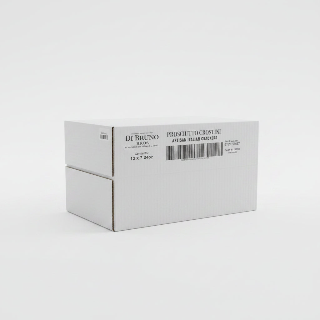 Stack of Di Bruno Bros. boxes in a warehouse setting