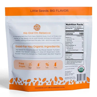 Rosemary Seed Crackers, 5 oz