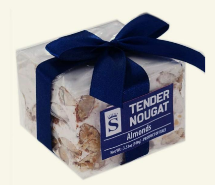 Sara Dolciaria Tender Torrone Cube With Almonds