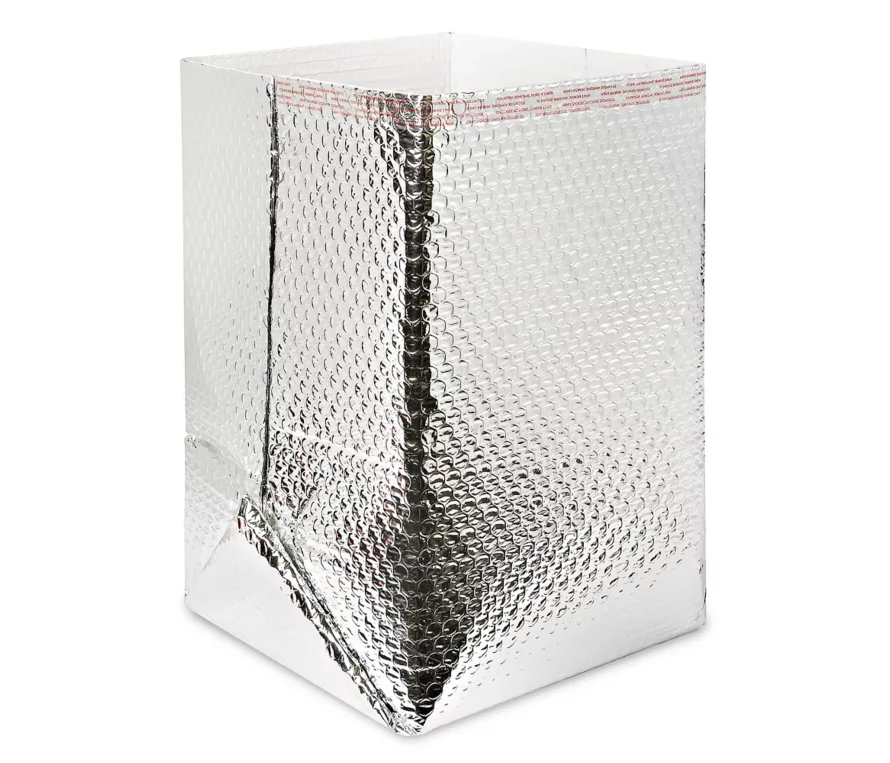 10 x 10 Cube Foil Cooler Bag Liner with Self Seal