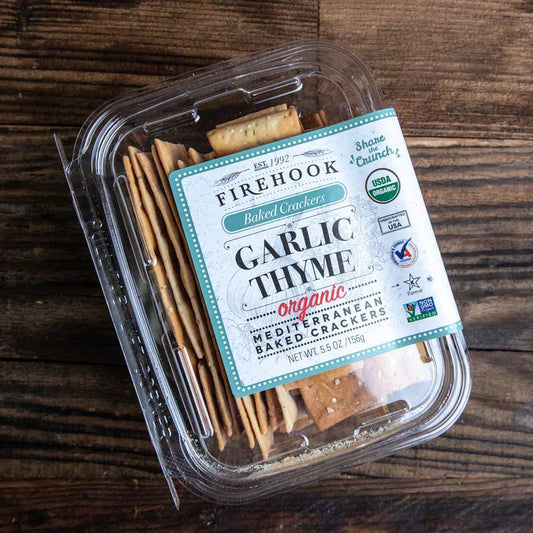 Firehook Garlic Thyme Crackers