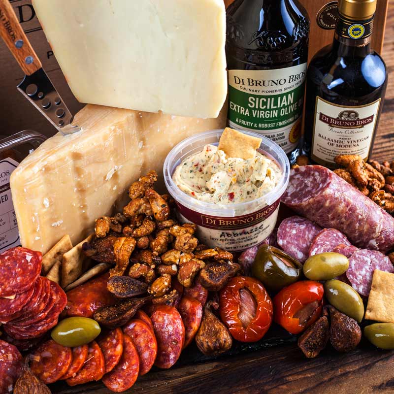 Di Bruno Bros The Fuhgettaboutit Cheese & Charcuterie Gourmet Gift Crate