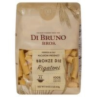 Front of Di Bruno Bros. Bronze Die Rigatoni 16 oz package