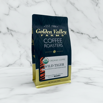 Wild Tiger Organic Coffee, 12-Ounce Bag