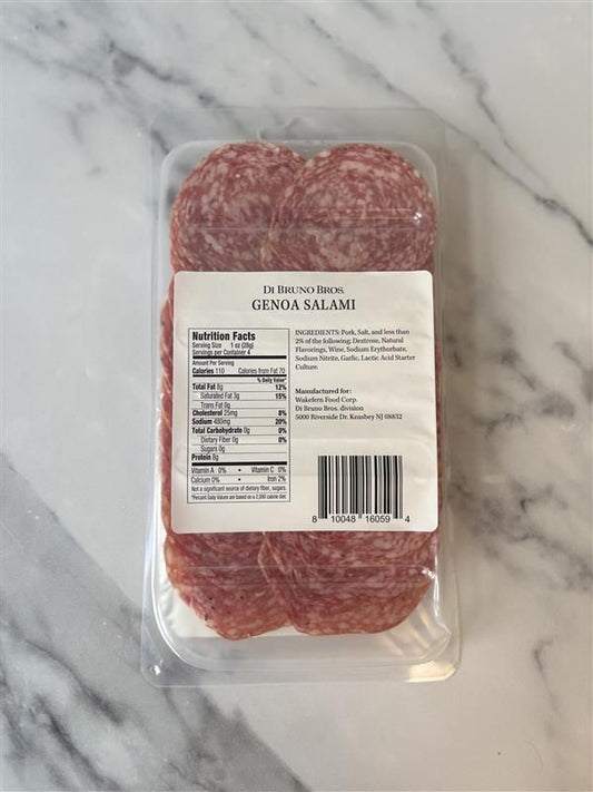 Sliced Genoa Salami
