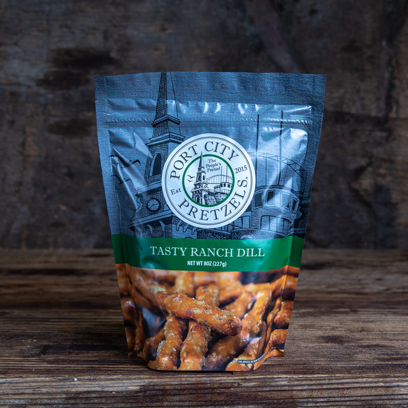 Port City Pretzels Tasty Ranch Dill, 8-Ounce Bag