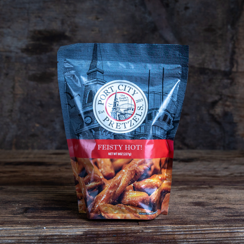 Port City Pretzels Feisty Hot, 8-Ounce Bag