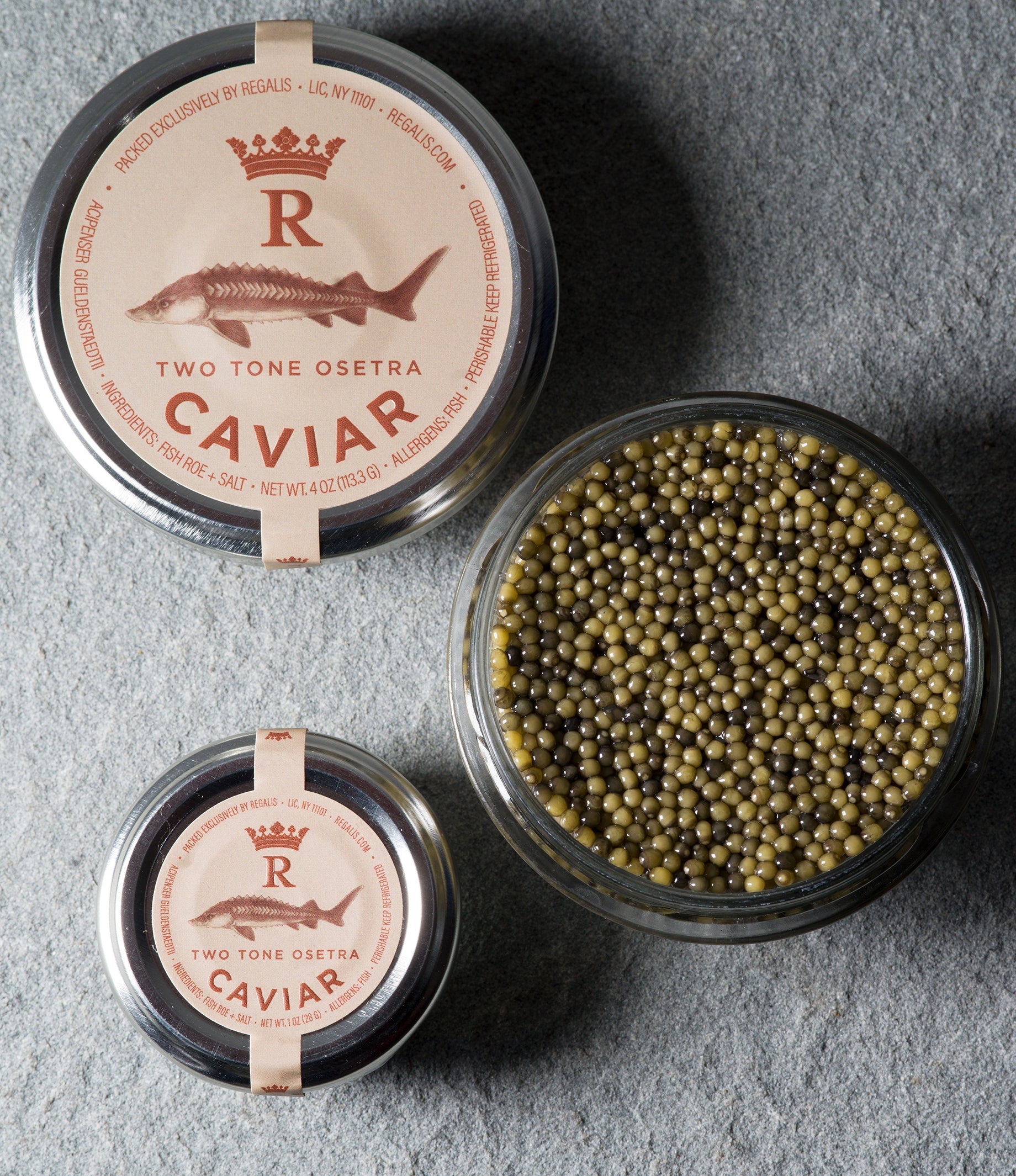 Two-Tone Osetra Caviar