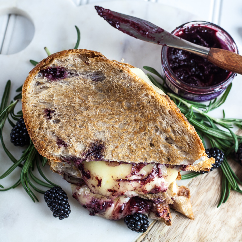 Blackberry Brie Grilled Cheese